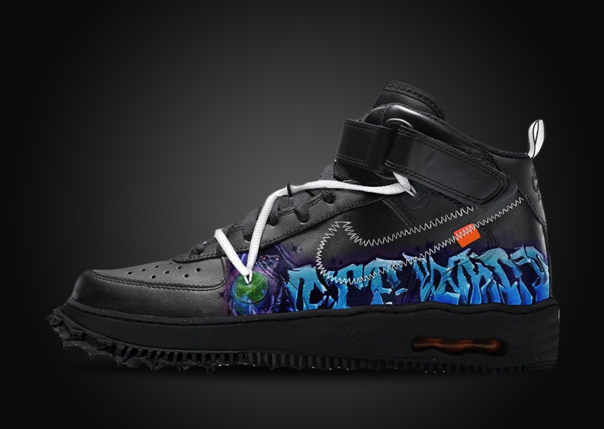 DID VIRGIL ABLOH GRAFFITI HIS OWN SHOE? *OFF-WHITE AIR FORCE 1 MID EARLY  LOOK* 