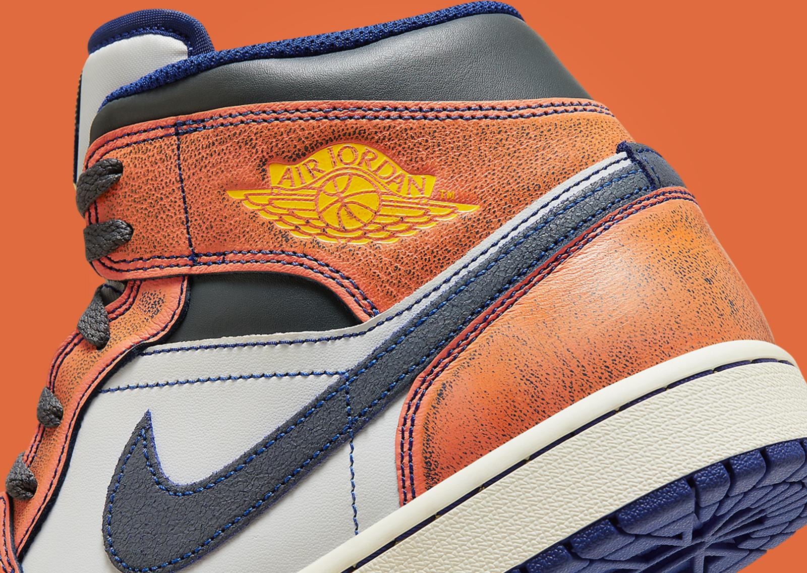 Air Jordan 1 Mid SE Flight Vintage Heel Detail