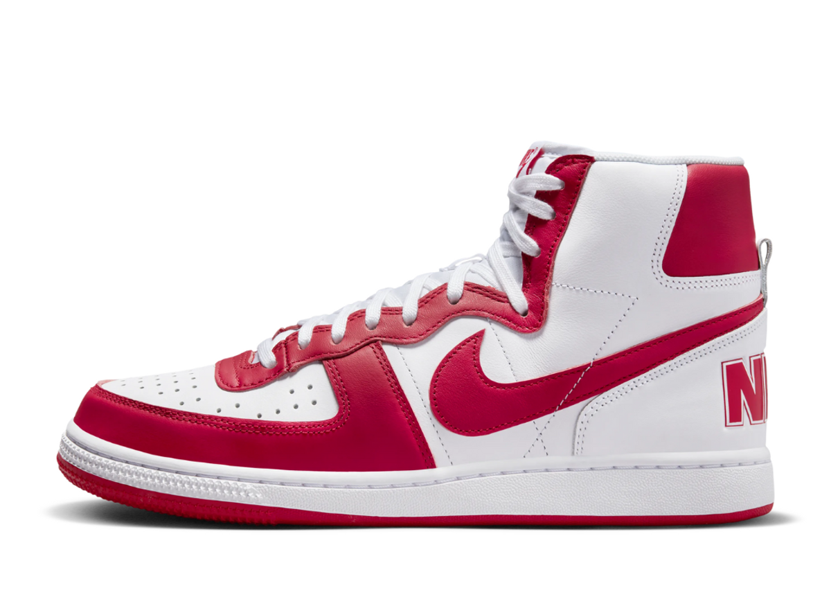Nike Terminator High White University Red Lateral