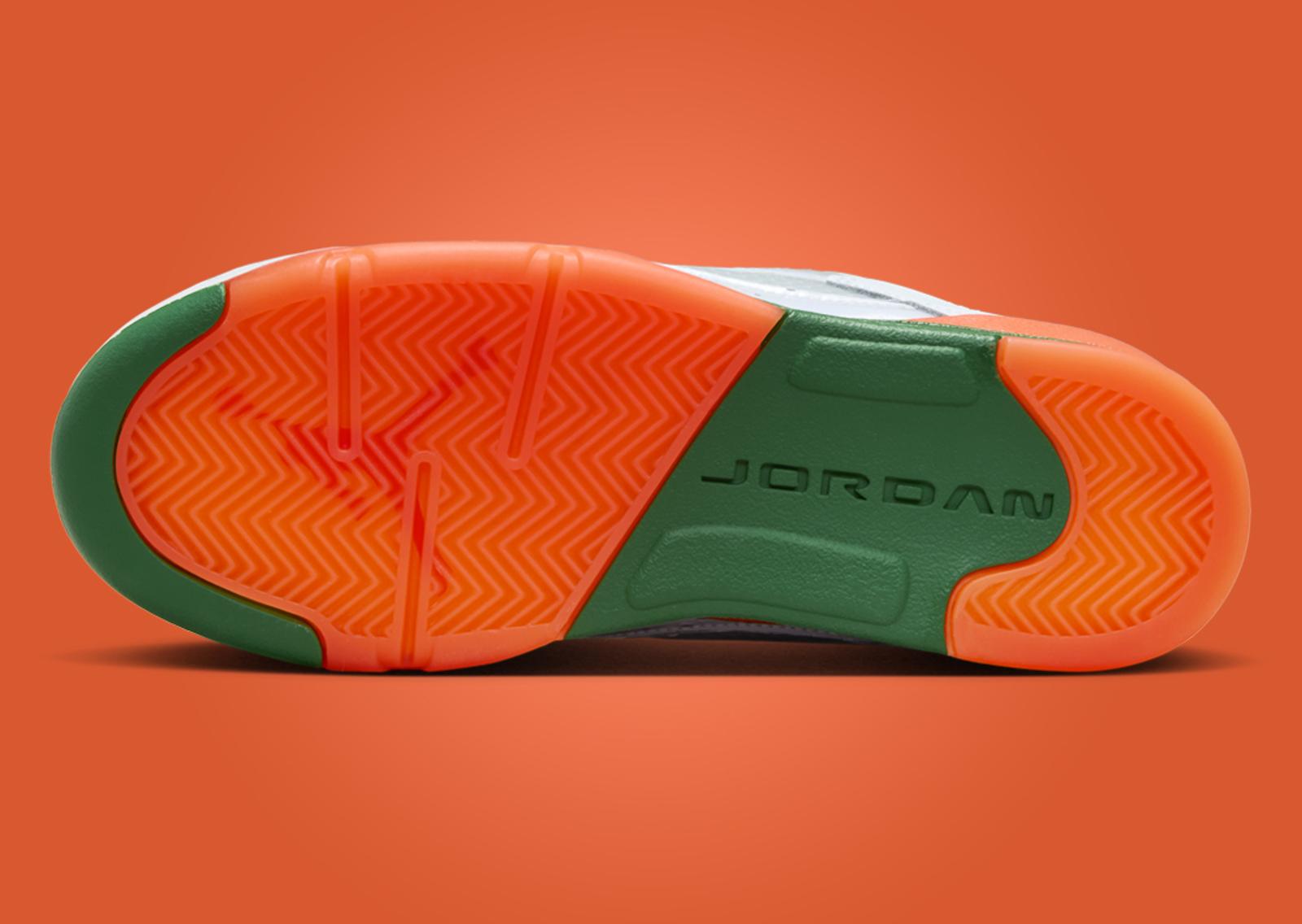 Air Jordan 5 Retro Low Hurricanes (GS) Outsole