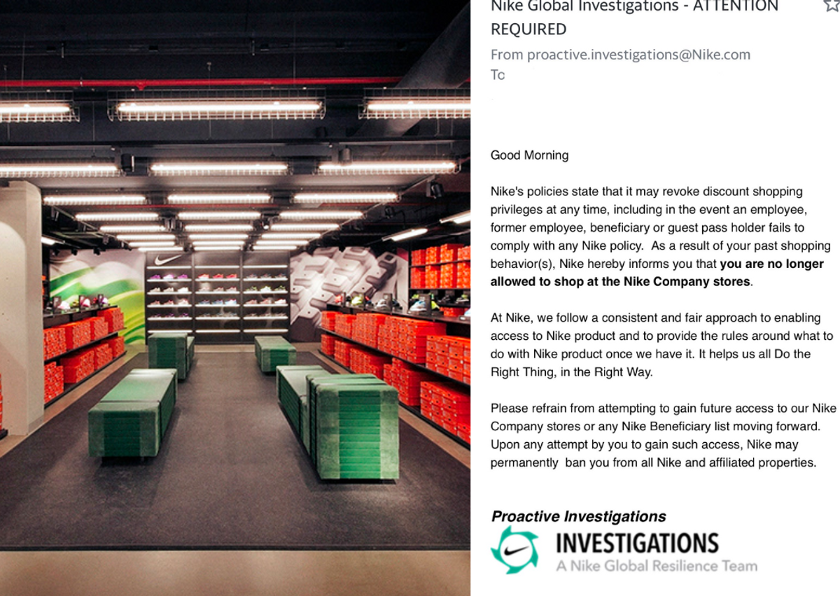 Nike employee store guest pass outlet