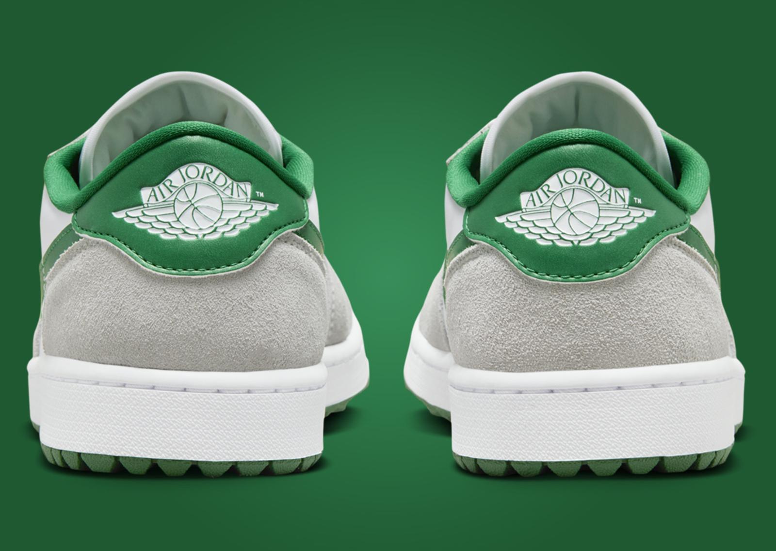 Air Jordan 1 Low Golf Pine Green Heel