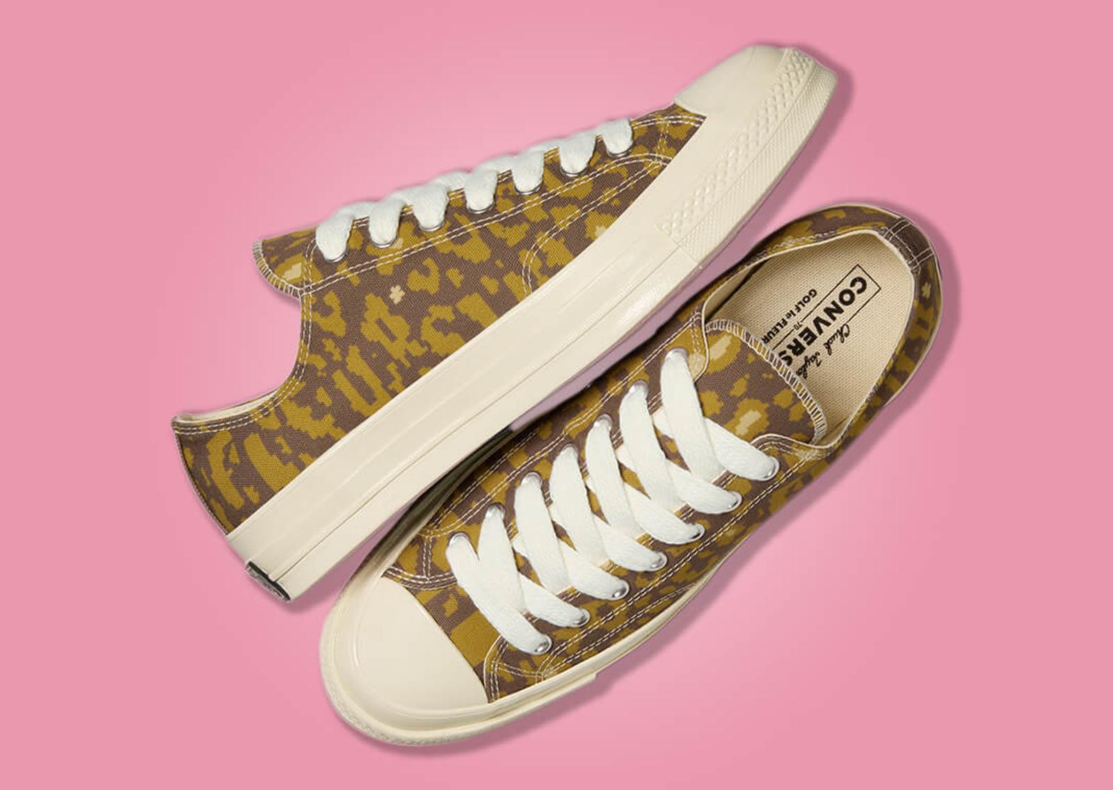 Golf le Fleur x Converse Chuck 70 Ox Digital Leopard Beige Detail