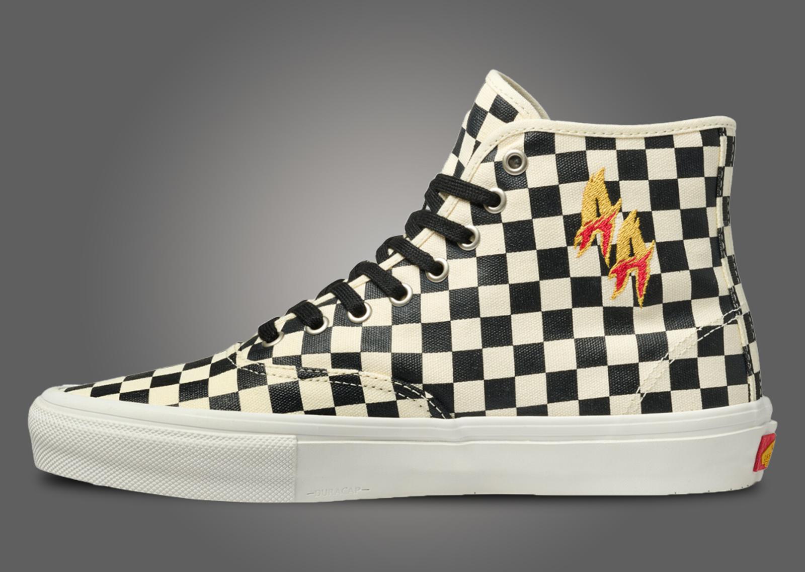 Andrew Allen x Vans Skate Authentic High Checkerboard Medial