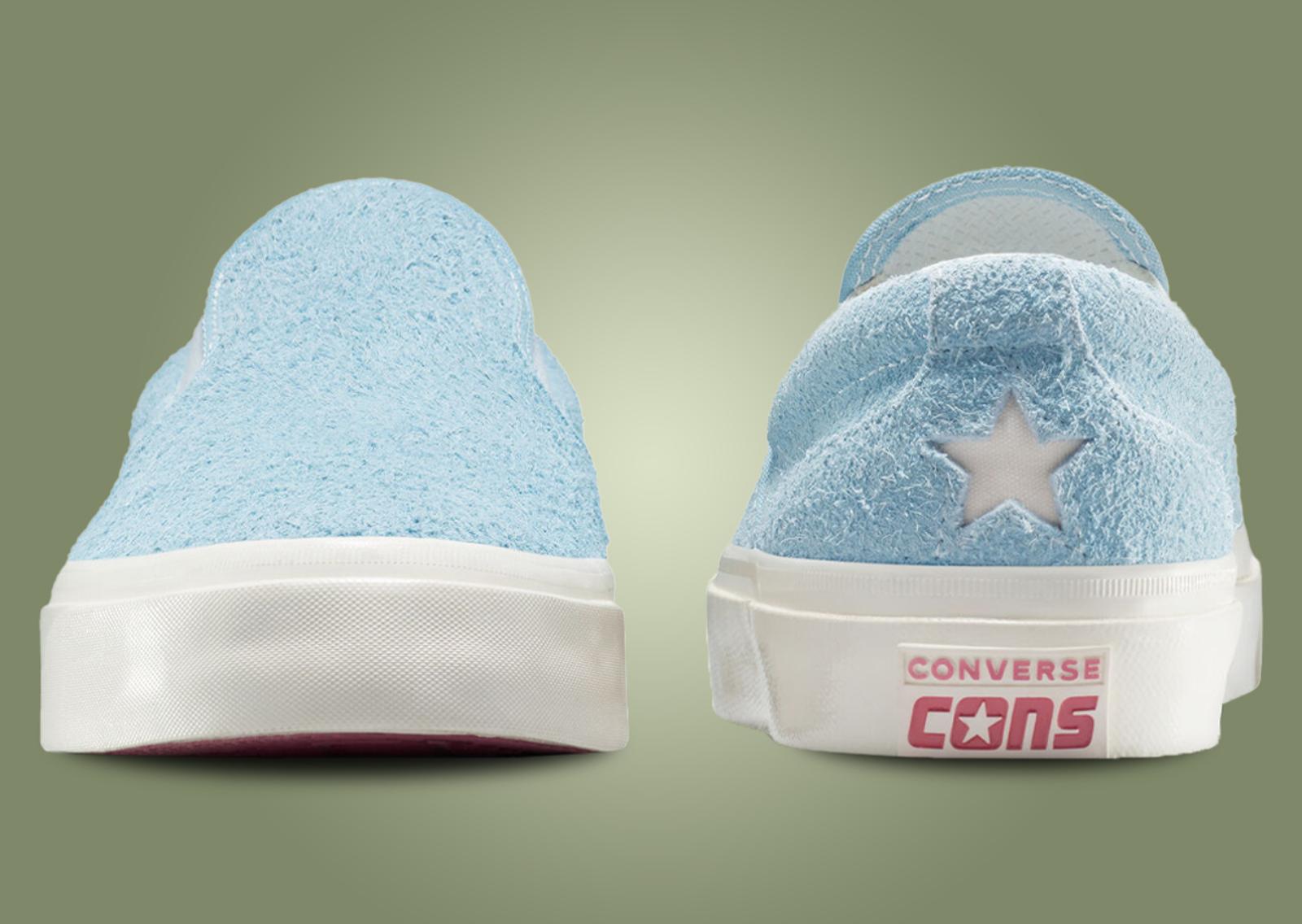 GOLF le FLEUR* x Converse One Star Slip Pro Forget-Me-Not Toe and Heel