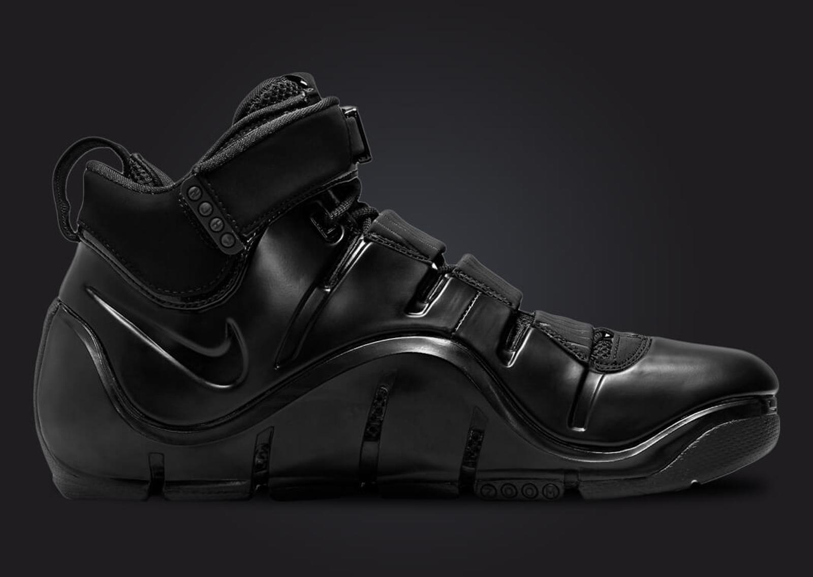 Nike Zoom LeBron 4 Black Anthracite Medial