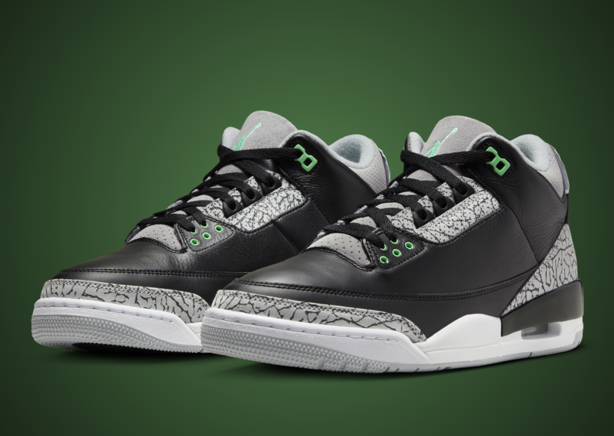 Retro 3 sale grey green