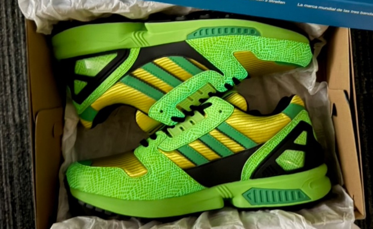 atmos x adidas ZX 8000 G-SNK Chlorophyll