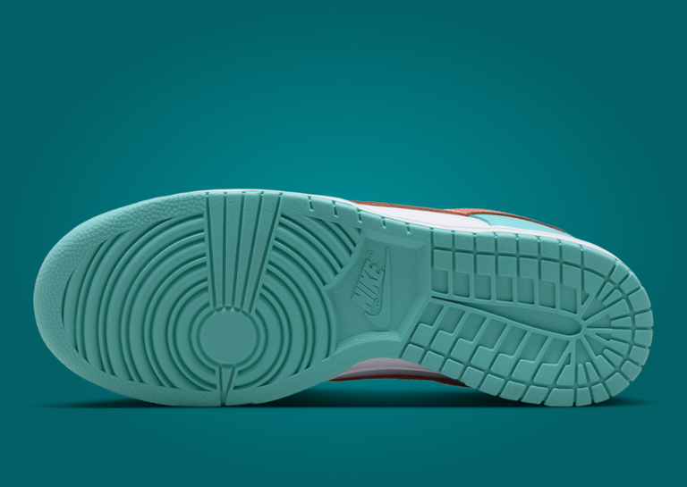 Nike Dunk Low Miami Dolphins Outsole