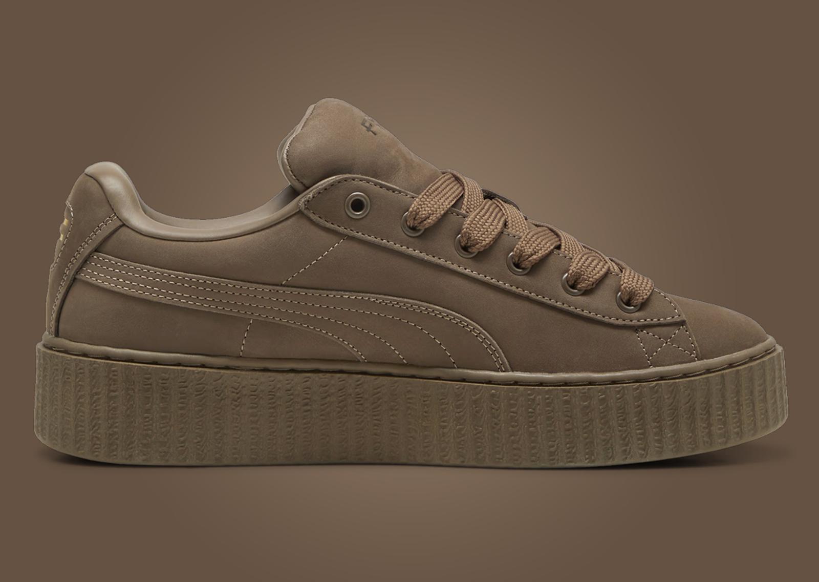 Fenty x Puma Creeper Phatty Nubuck Brown Medial