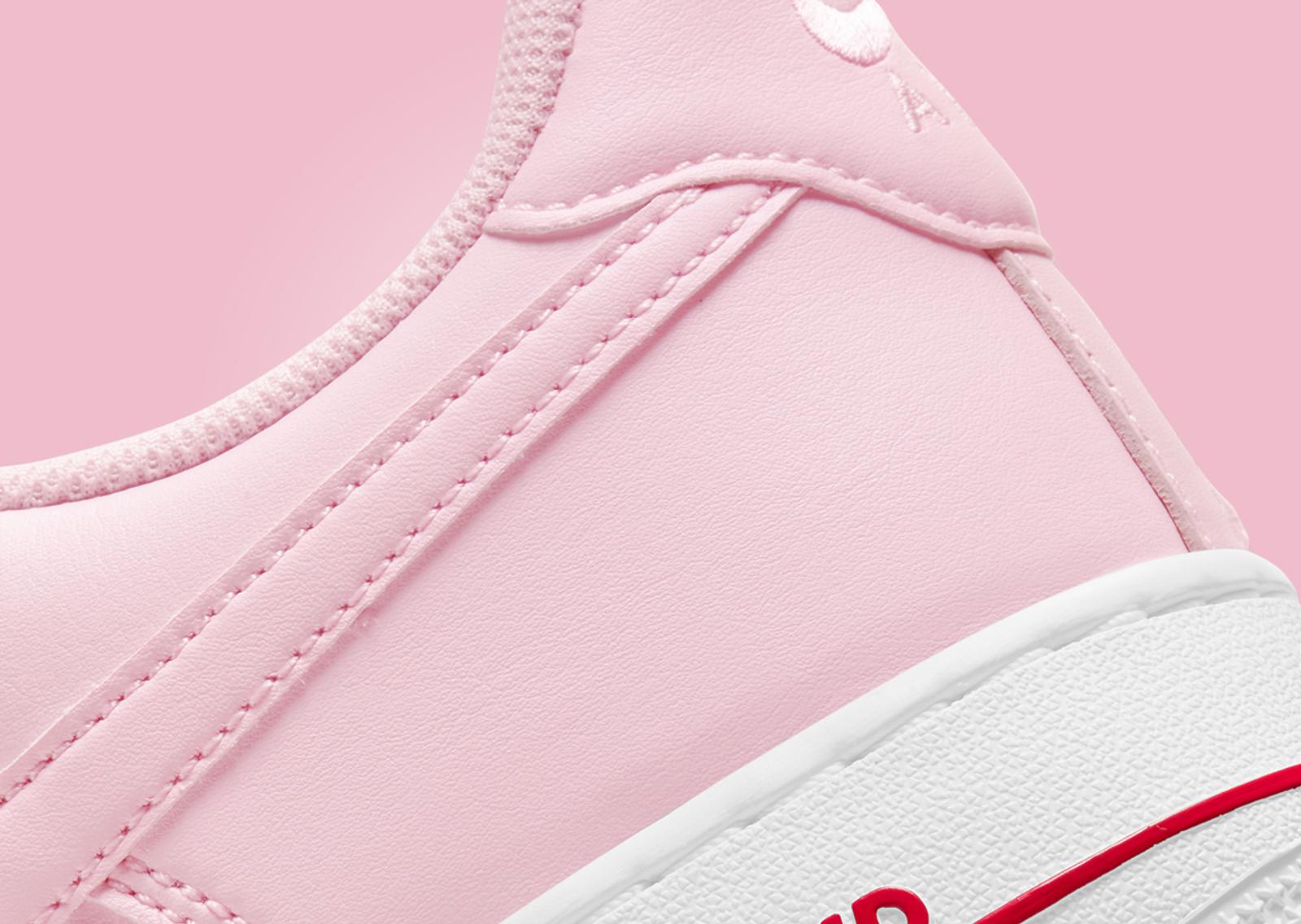 Nike Air Force 1 Low Rose Pink Heel Detail