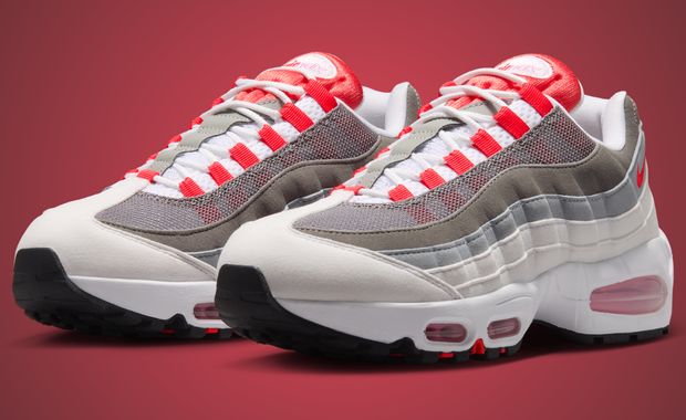 Nike Air Max 95 Big Bubble White Light Crimson (W)