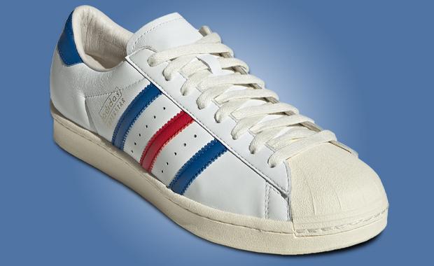 Adidas Superstar Vintage Made In Germany White Blue Red