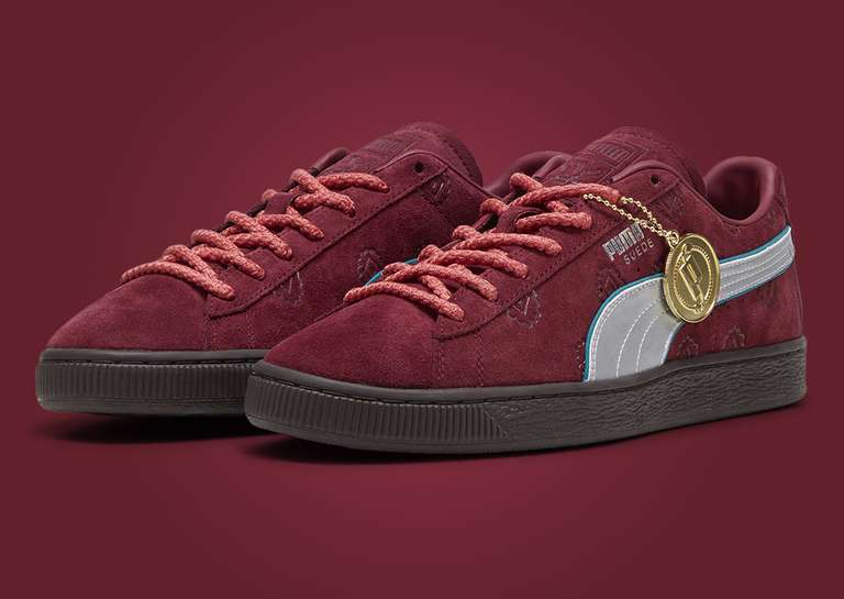 One Piece x Puma Suede Red Hair Pirates Angle