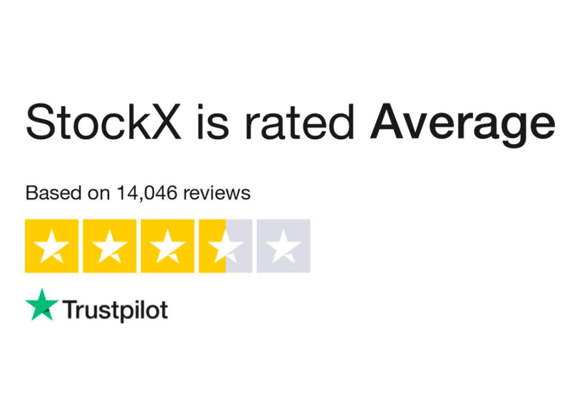 StockX's Trustpilot rating