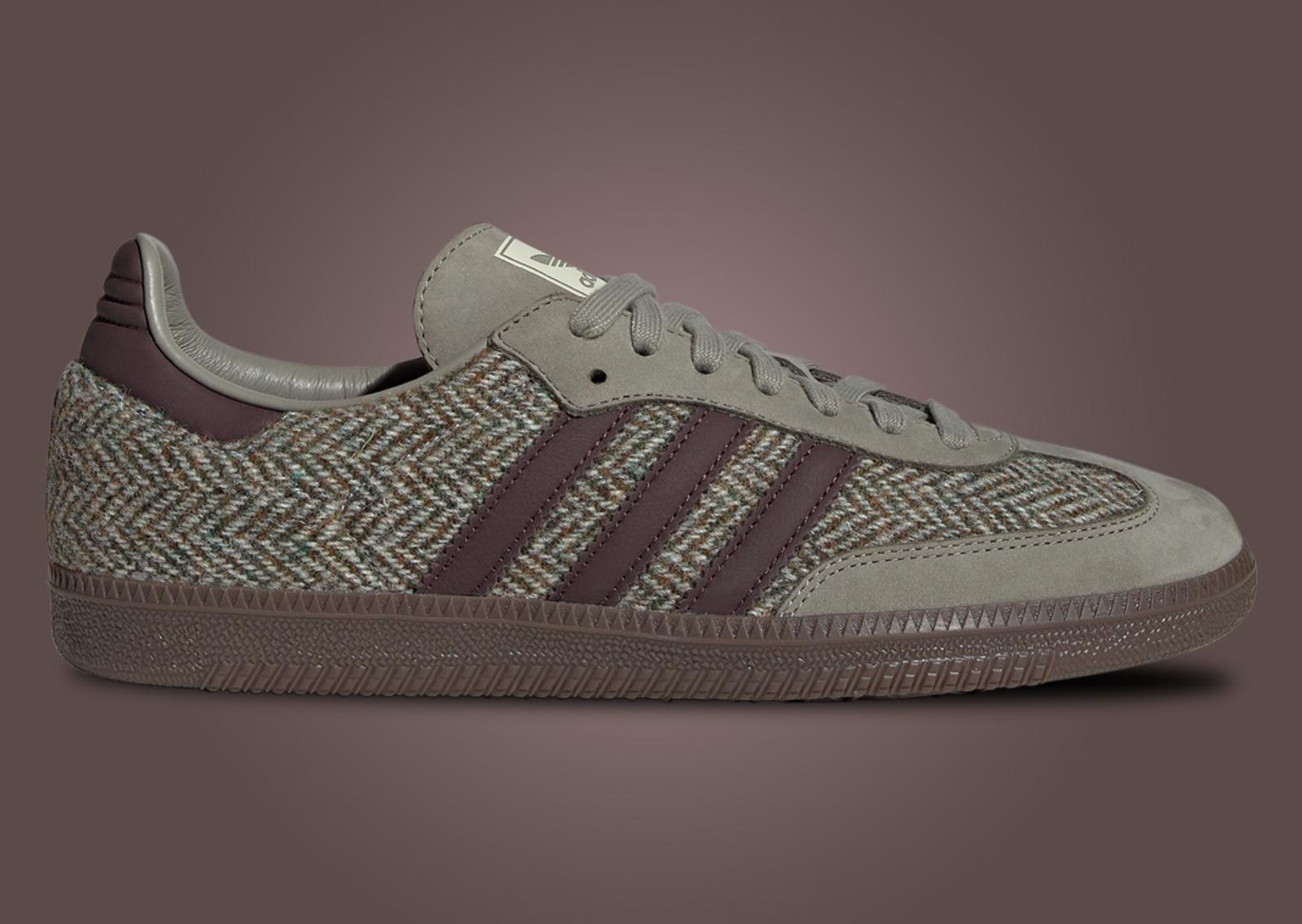 adidas Samba OG Tweed Wonder Beige Lateral