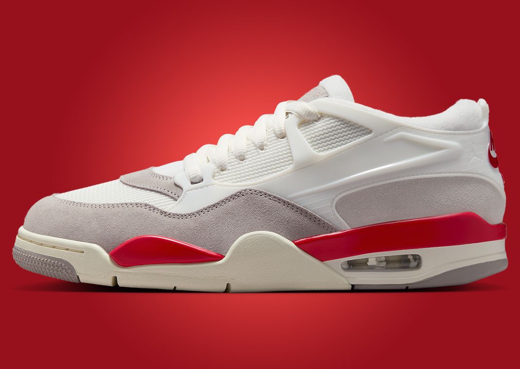 The Air Jordan 4 RM White Varsity Red Releases Summer 2025