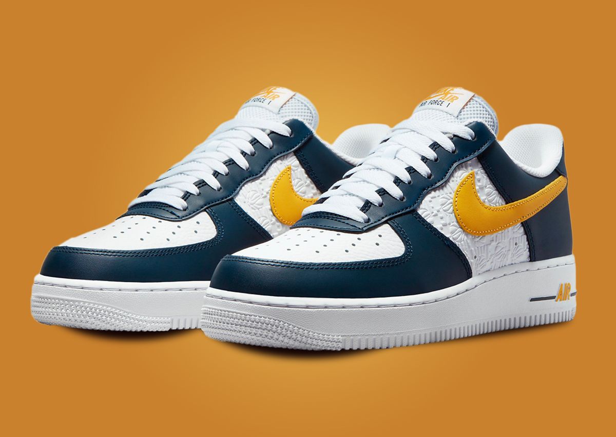 Nike air force 1 low blue and yellow Clearance