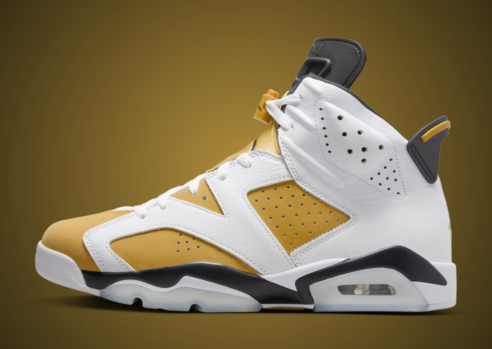 Air Jordan 6 Retro Yellow Ochre Lateral