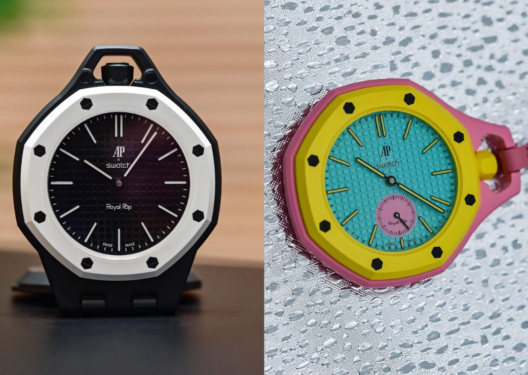 Official Look at the Audemars Piguet x Swatch Royal Pop