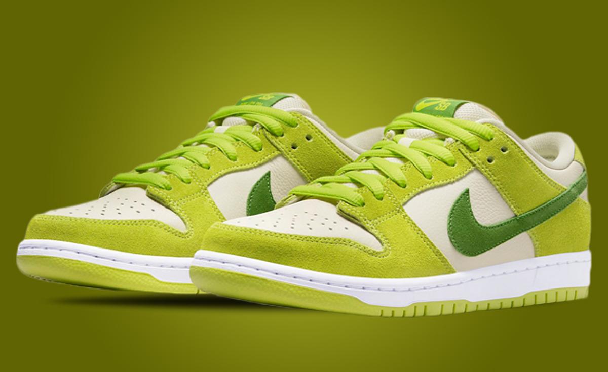 Official Look At The Nike SB Dunk Low Green Apple
