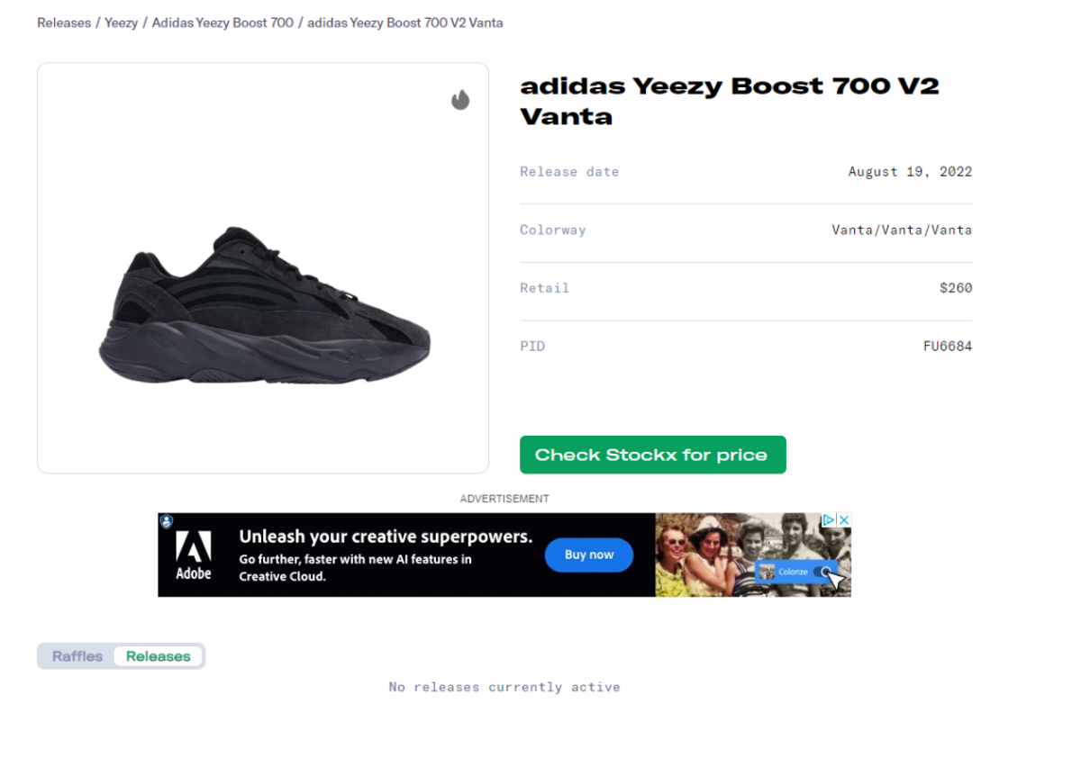 adidas Yeezy Boost 700 V2 Vanta Release Guide