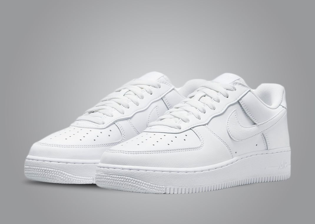 Plain white clearance air force 1