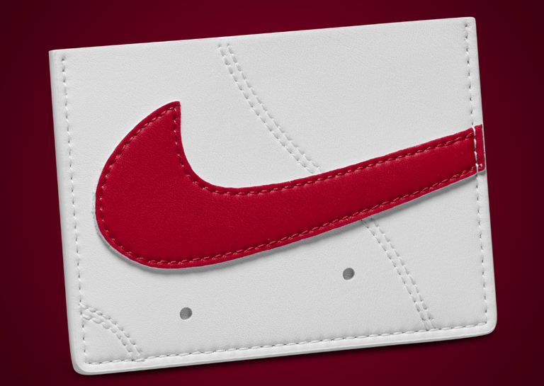 Air Force 1 Card Wallet White Red