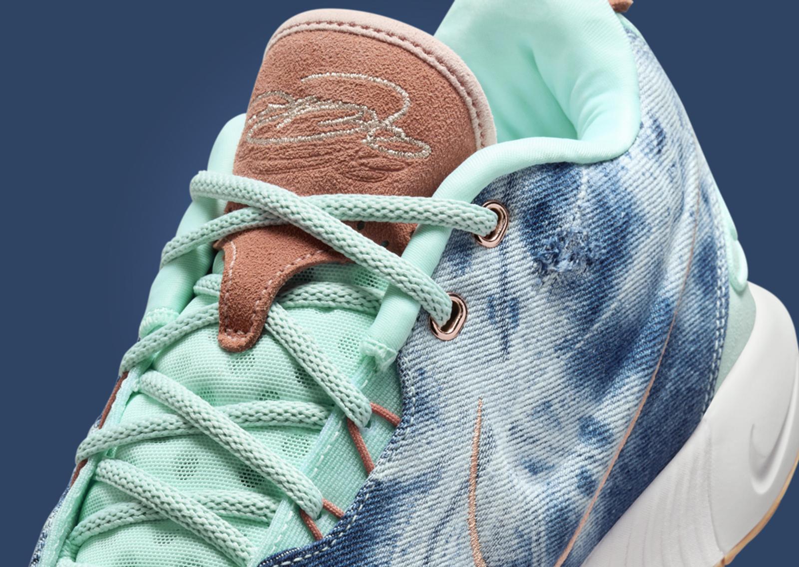 Nike LeBron 21 Aragonite Tongue Detail