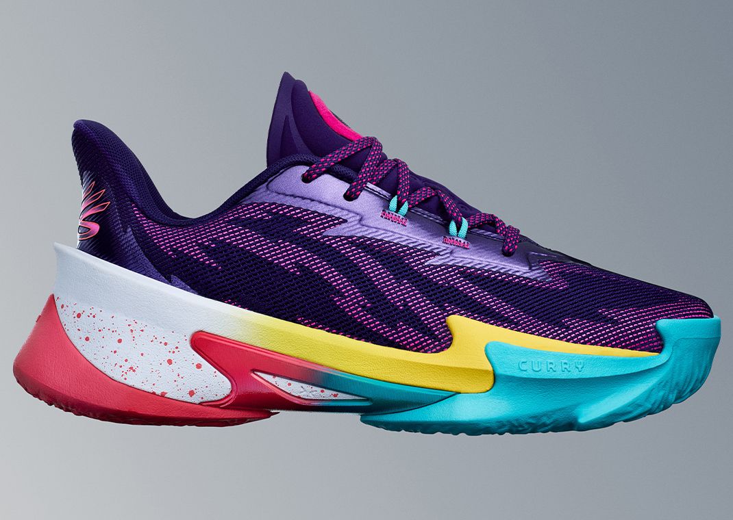 海外限定カラー UNDER ARMOIR CURRY7 29cm Under Armour Curry 7 Nerf Super Soaker Water Blue Orange