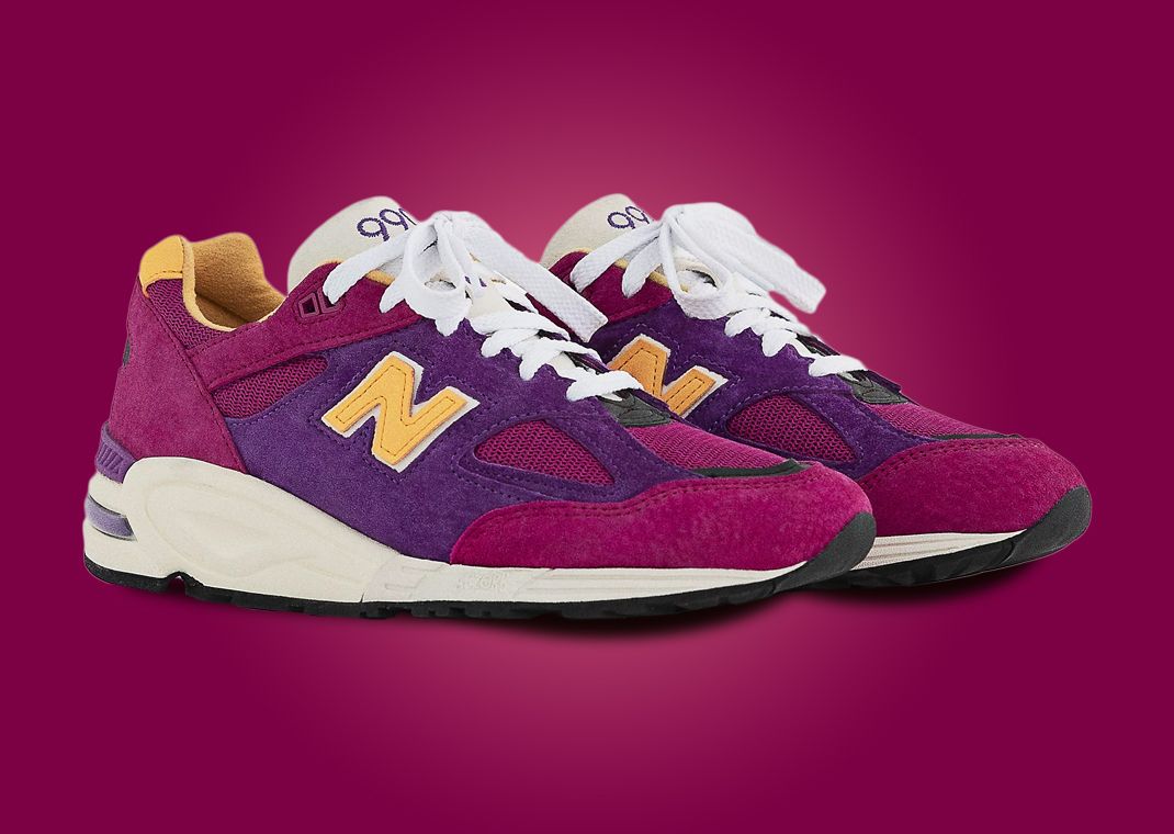 Luxurious Suede Outfits The New Balance 990v2 Made In USA Pink Purple