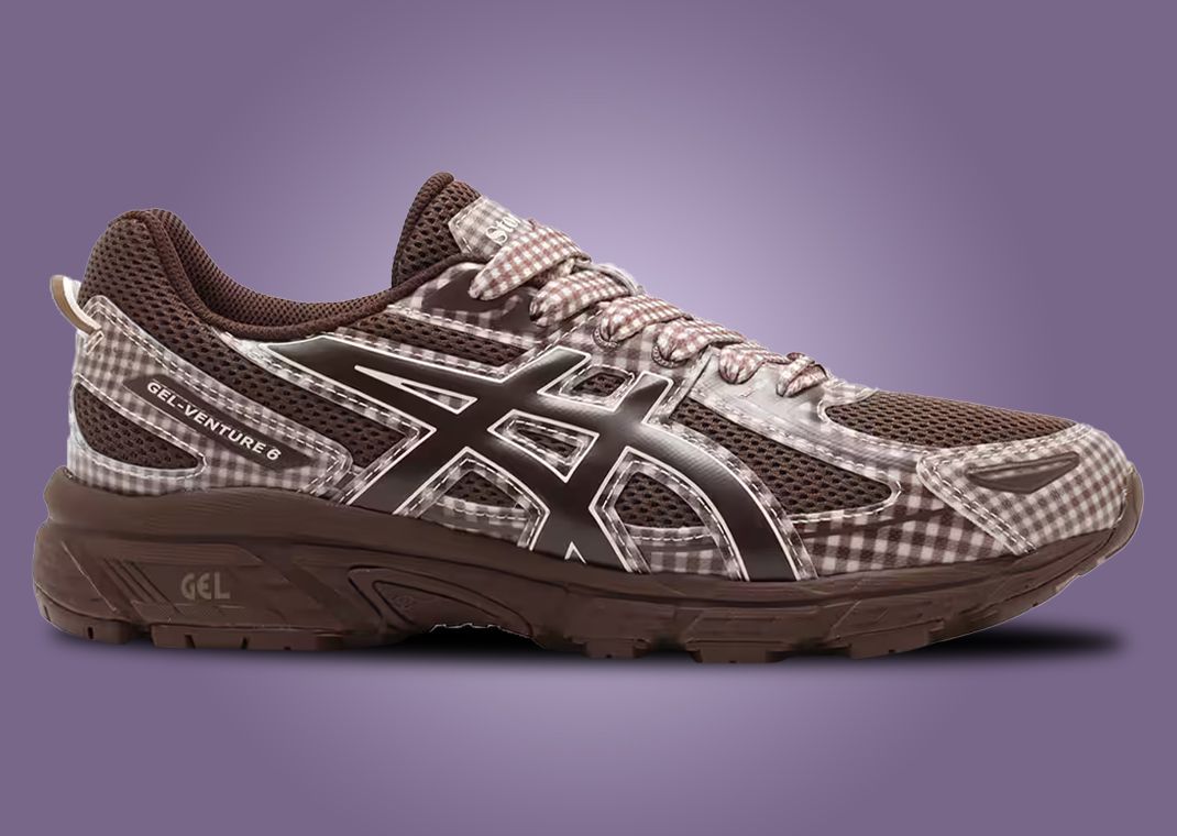 スニーカー ASICS Story mfg. Gel-Venture 6 Reddish Brown Gingham ASICS Gel-Venture 6 Story mfg. Reddish Brown Gingham Men's