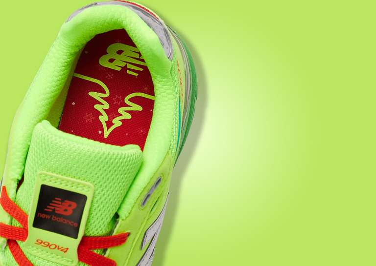 DTLR Exclusive New Balance 990v4 Mistletoe (GS) Insole