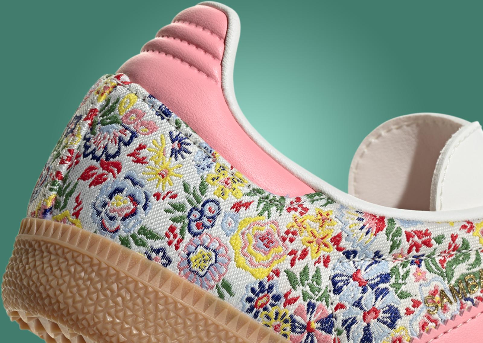 Liberty London x adidas Samba OG (GS) Heel Detail