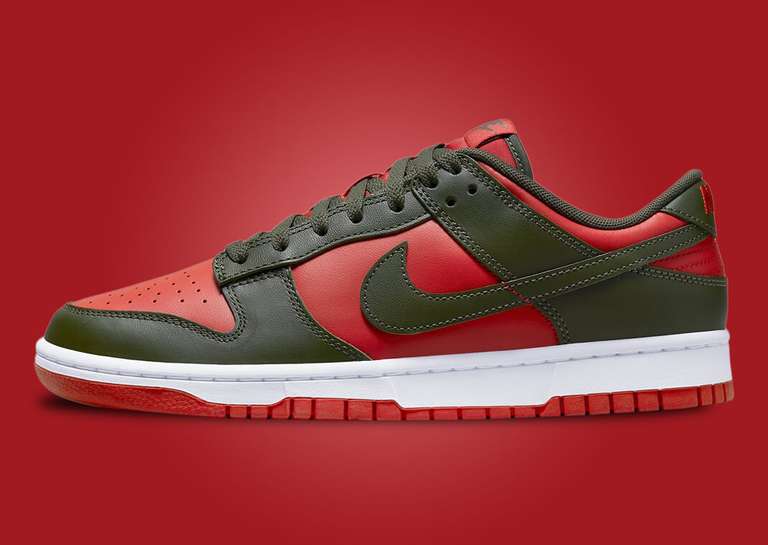 Nike Dunk Low Mystic Red Cargo Khaki Lateral