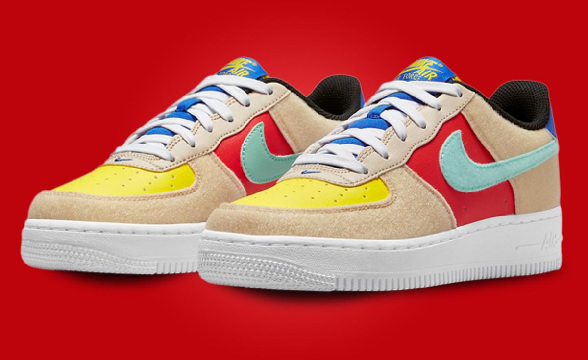 The Nike Air Force 1 Low  Multi-Color Velcro (GS) Releases July 20