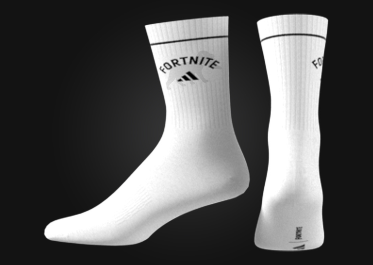 Fortnite x adidas Sock White Black