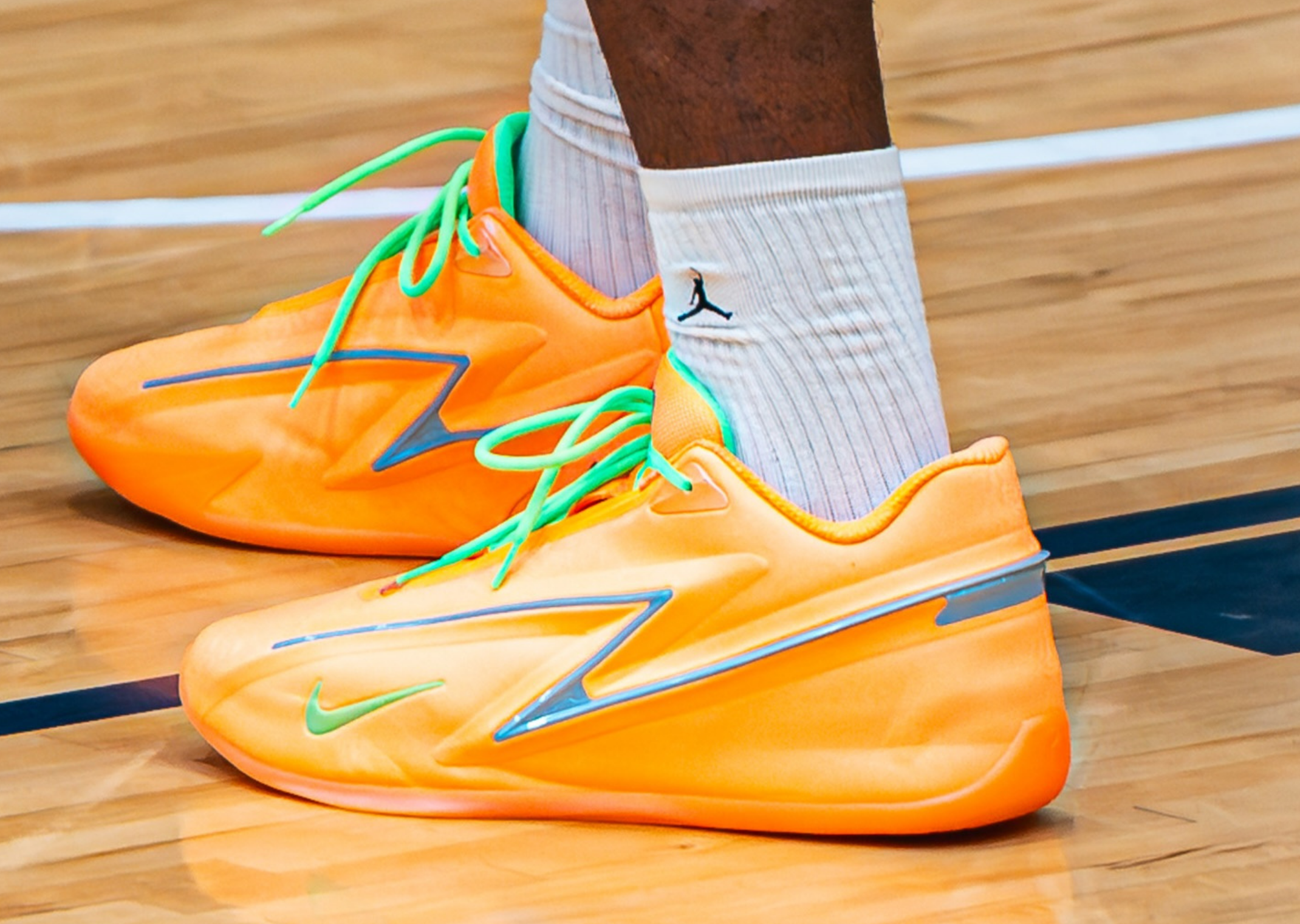 Nike KD 19 EYBL PEACH JAM P Orange With Envy: The Nike KD 19 EYBL Peach Jam PE is  main image 4