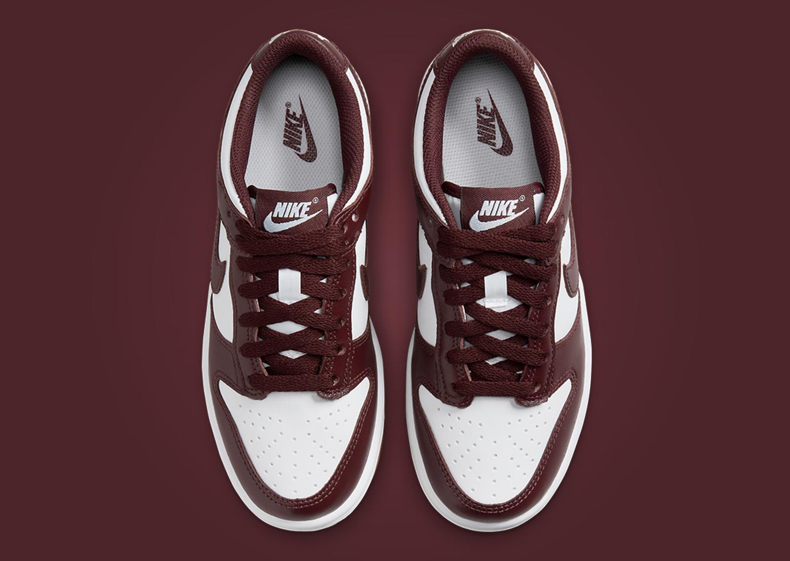 Nike Dunk Low Burgundy Crush Gum (GS) Top