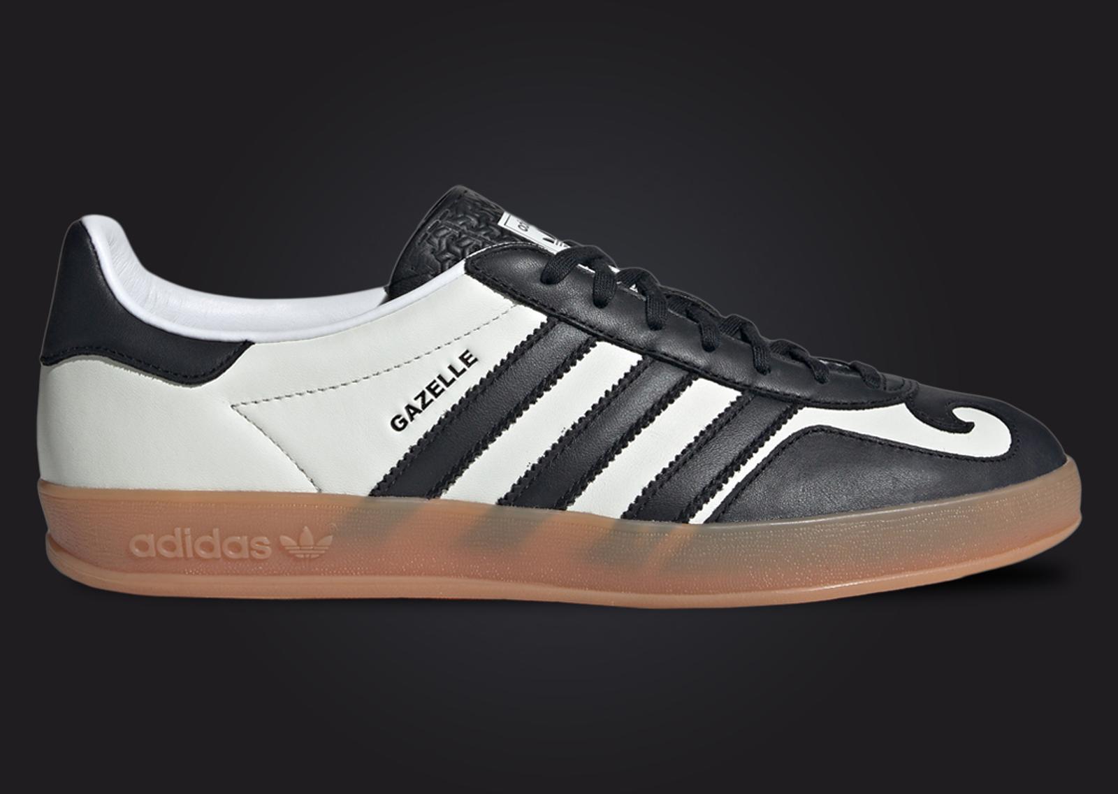 adidas Gazelle Gatsin White Black Lateral