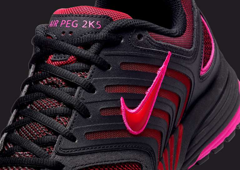 Nike Air Pegasus 2K5 Black Fire Red Detail