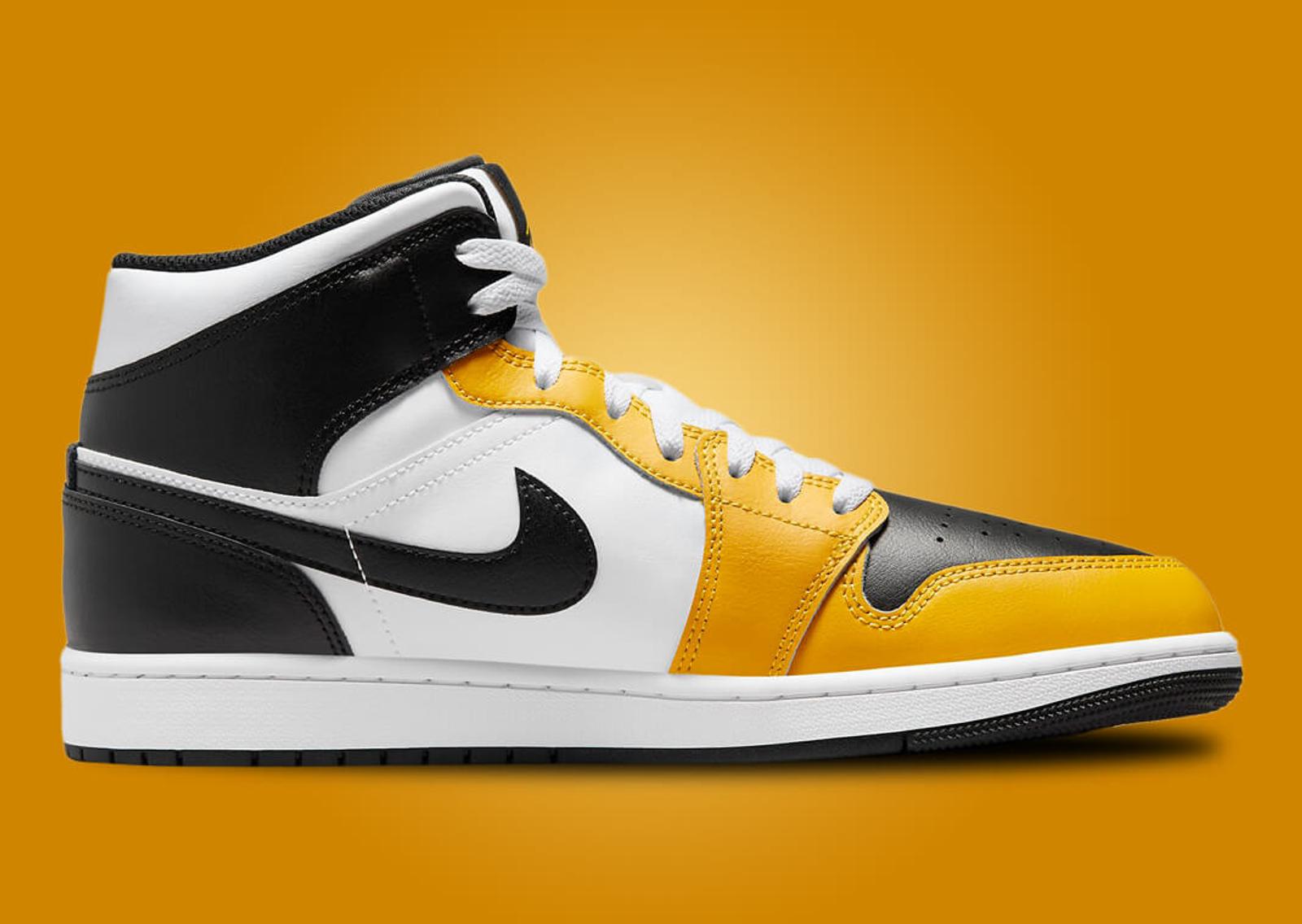 Air Jordan 1 Mid Yellow Ochre Medial