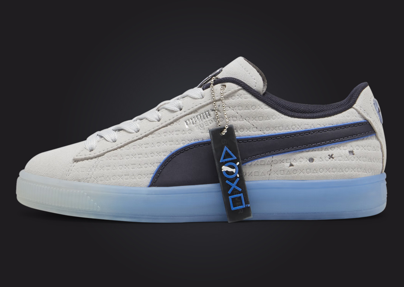 PlayStation x Puma Suede Grey Lateral