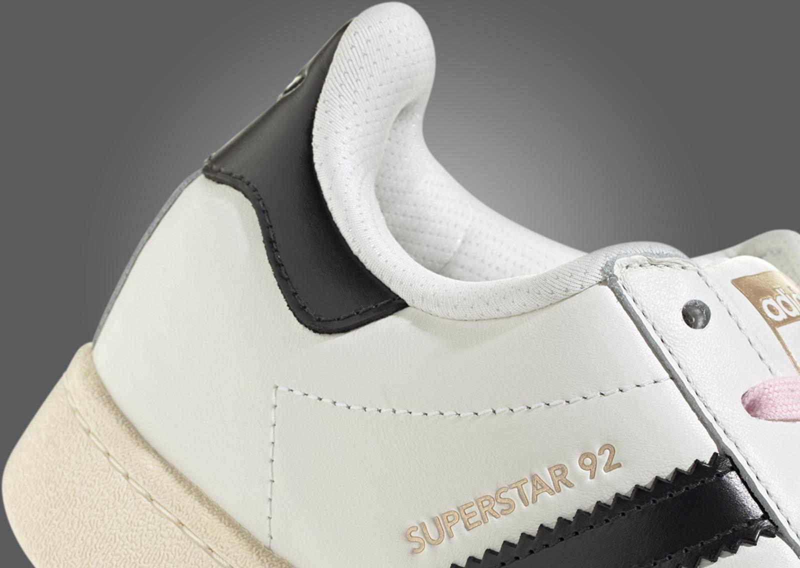 Pharrell Williams x adidas Superstar 92 Virginia White Heel Detail