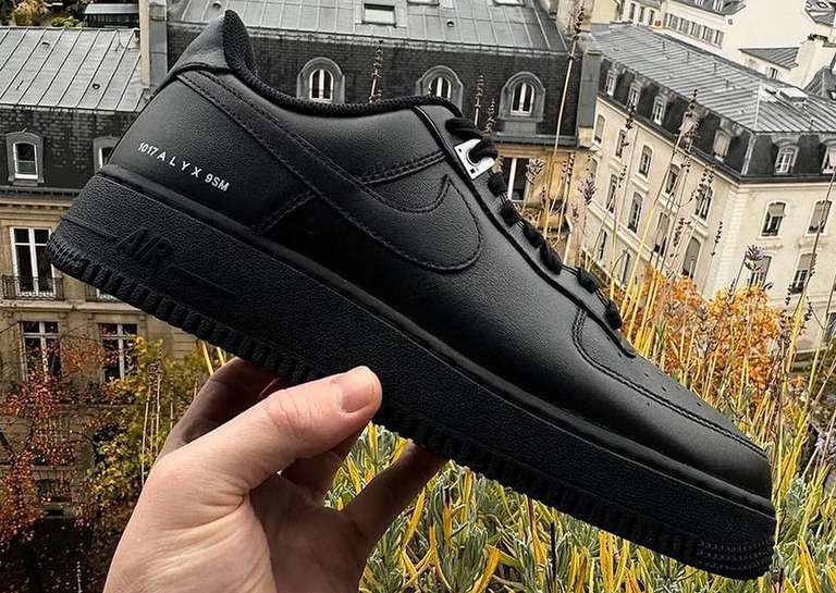 1017 ALYX 9SM x Nike Air Force 1 Low Black Lateral