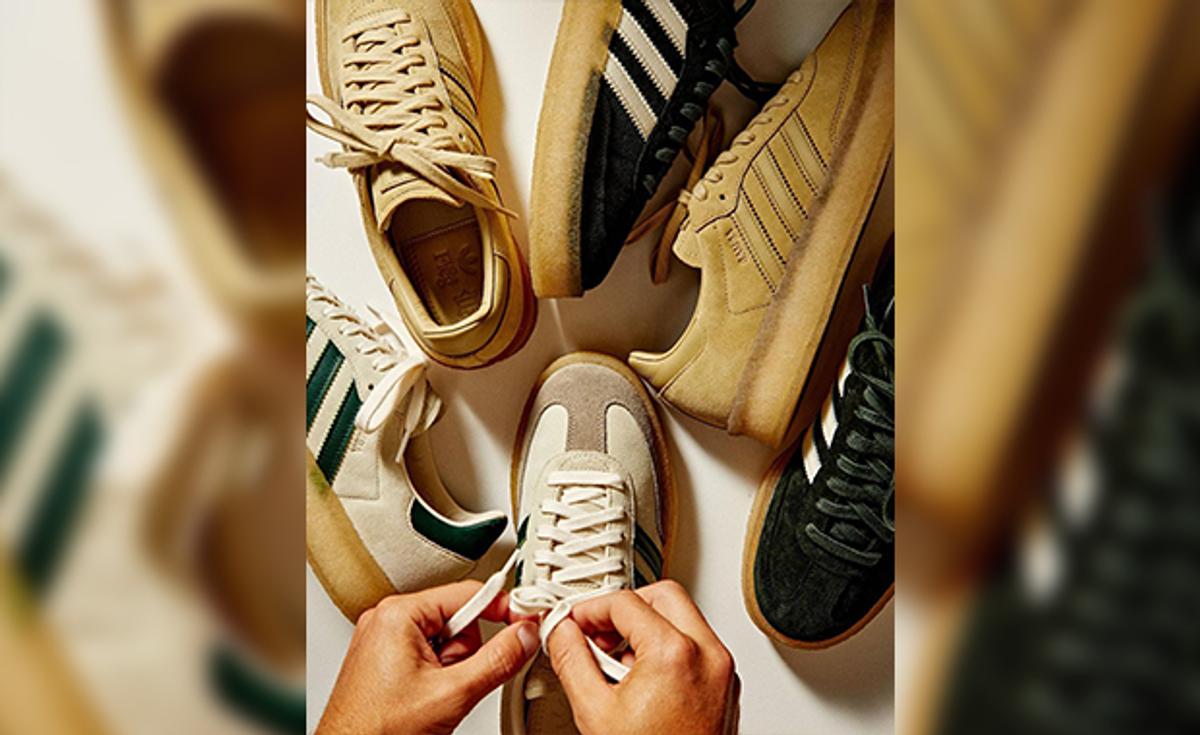 The Ronnie Fieg x Clarks 8th Street x adidas Samba Collection Releases March 24th