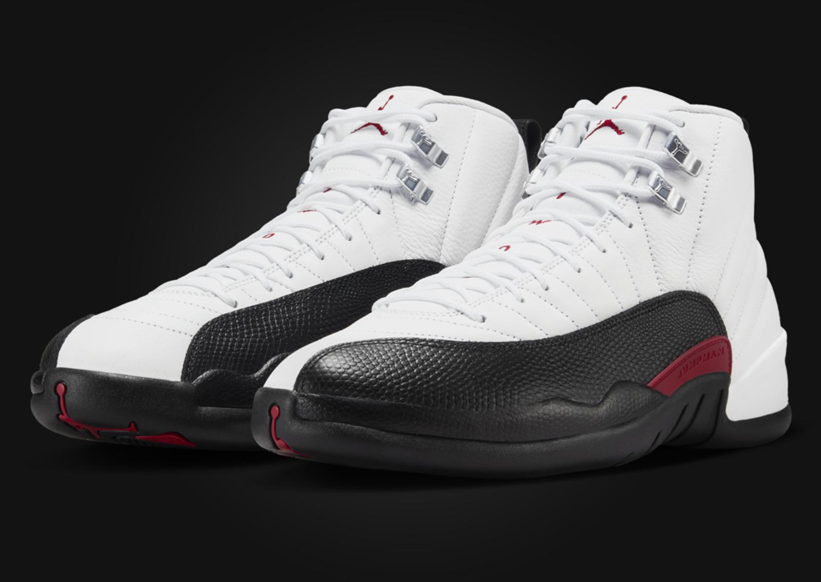 Air Jordan 12 Retro Red Taxi Angle