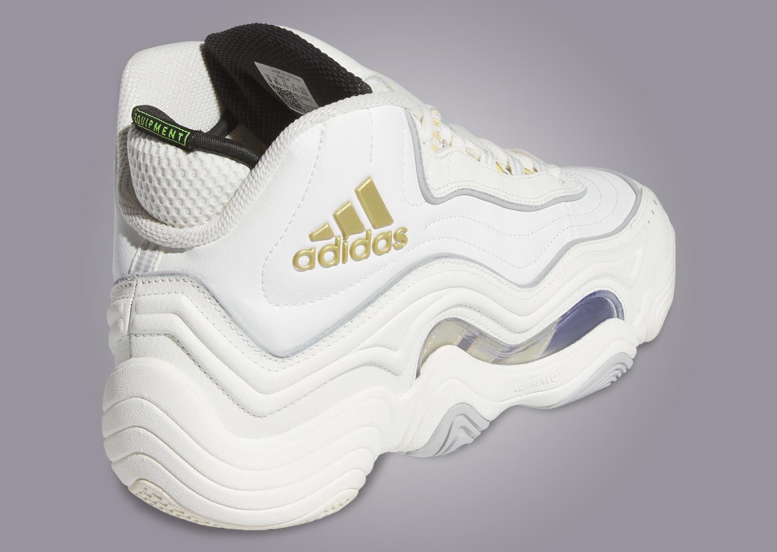 adidas Crazy 98 Core White Gold Metallic Heel Angle