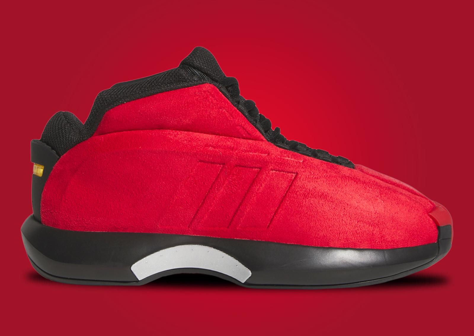 adidas Crazy 1 Red Suede Lateral