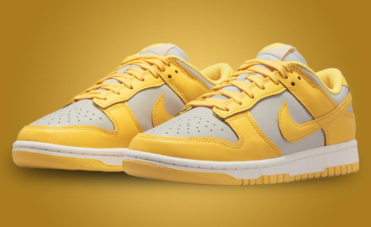 This Women’s Nike Dunk Low Comes In Light Bone Citron Pulse